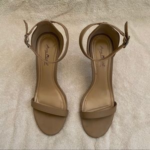 Anne Michelle Nude Strappy Heels